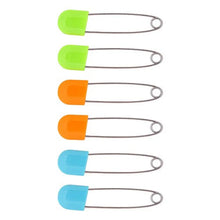 Load image into Gallery viewer, Multi Color Safety Pins - Pack Of 6 (Color May Vary)
