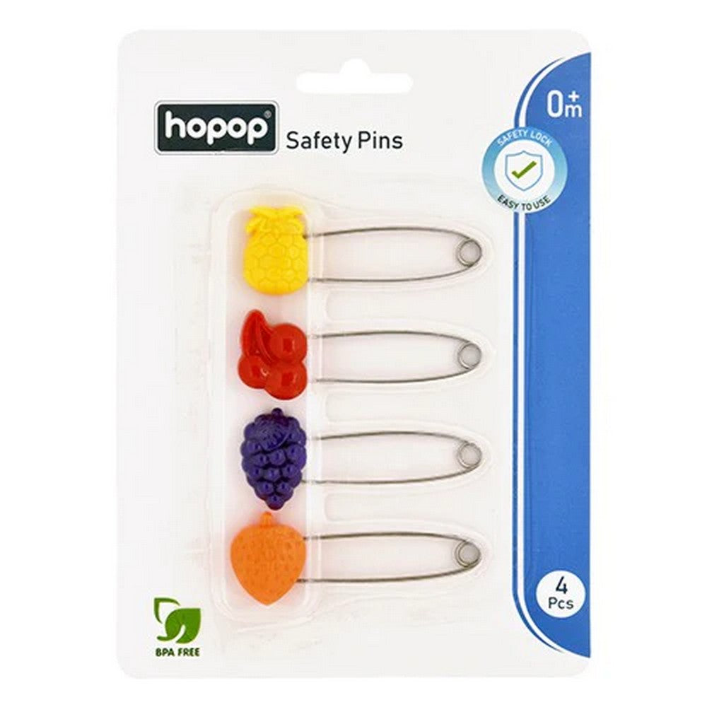 Multi Color Safety Pins - Pack Of 4