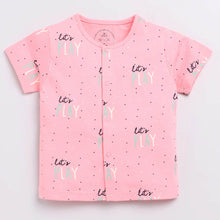 Load image into Gallery viewer, Pink Polka Dots Cotton Night Suit
