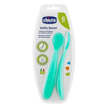 Load image into Gallery viewer, Sea Green Soft Silicone Spoon - 2 Pieces
