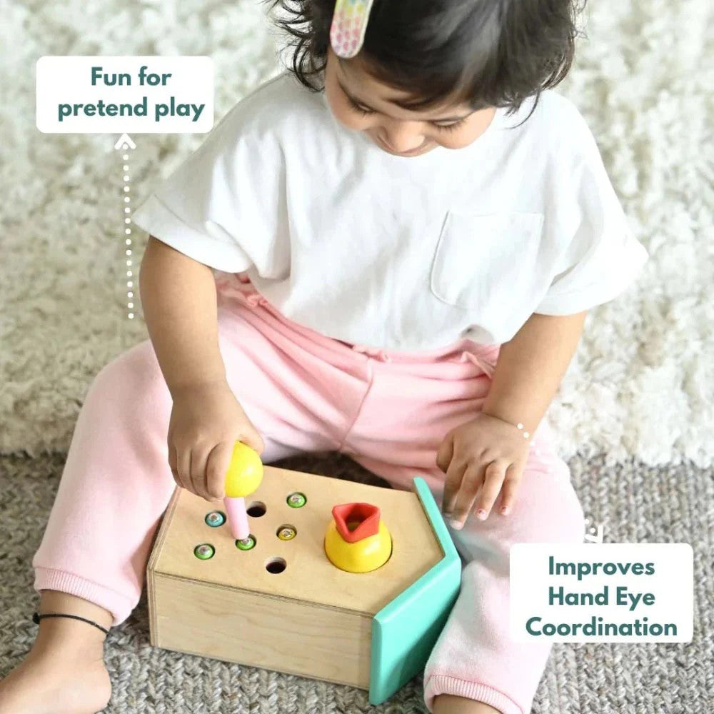Wooden Magnetic Bird Feeder