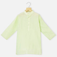 Load image into Gallery viewer, Lotus Pond Embroidered Jacket With Mint Green Kurta &amp; Pyjama
