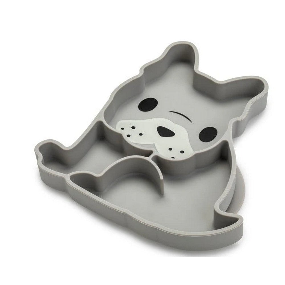 Grey Bulldog Divided Silicone Suction Plate