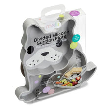 Load image into Gallery viewer, Grey Bulldog Divided Silicone Suction Plate
