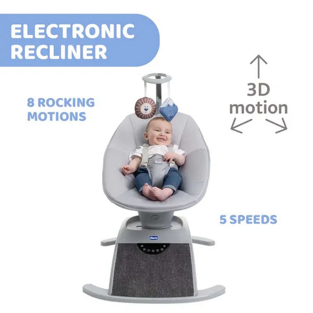 Chicco Comfy Wave Baby Automatic Bouncer With 8 Soothing Movements & 5 Speeds