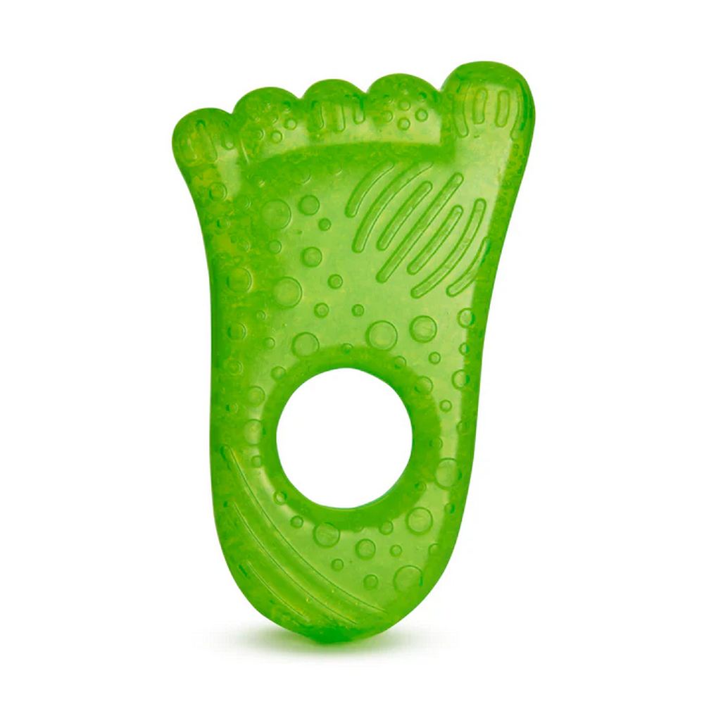 Blue & Green Foot Shape Fun Ice Chewy Teether