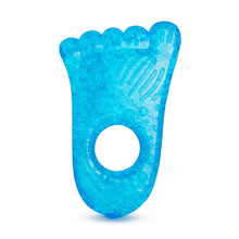 Load image into Gallery viewer, Blue &amp; Green Foot Shape Fun Ice Chewy Teether
