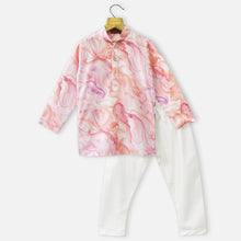 Load image into Gallery viewer, Pink  Abstract Printed Kurta With Pajama
