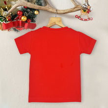 Load image into Gallery viewer, Red Christmas Theme Half Sleeves T-Shirt
