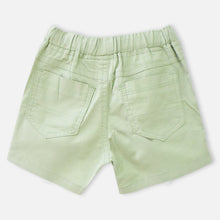 Load image into Gallery viewer, Green Elasticated Waist Regular Fit Shorts
