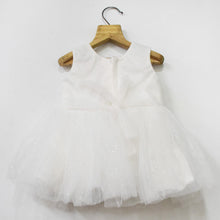 Load image into Gallery viewer, White Bow Embellished Party Dress With Booties &amp; Headband
