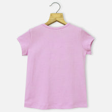 Load image into Gallery viewer, Purple Round Neck Graphic Printed T-Shirt
