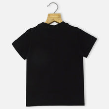 Load image into Gallery viewer, Black Regular Round Neck T-Shirt
