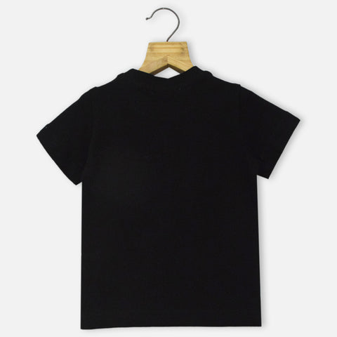 Black Regular Round Neck T-Shirt