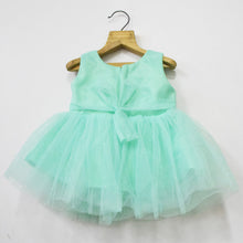 Load image into Gallery viewer, Green Flower Party Dress With Booties &amp; Headband
