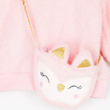 Load image into Gallery viewer, Pink Fluffy Jumper With Matching Sling Bag
