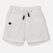 Load image into Gallery viewer, White Elaticated Waist Cotton Shorts
