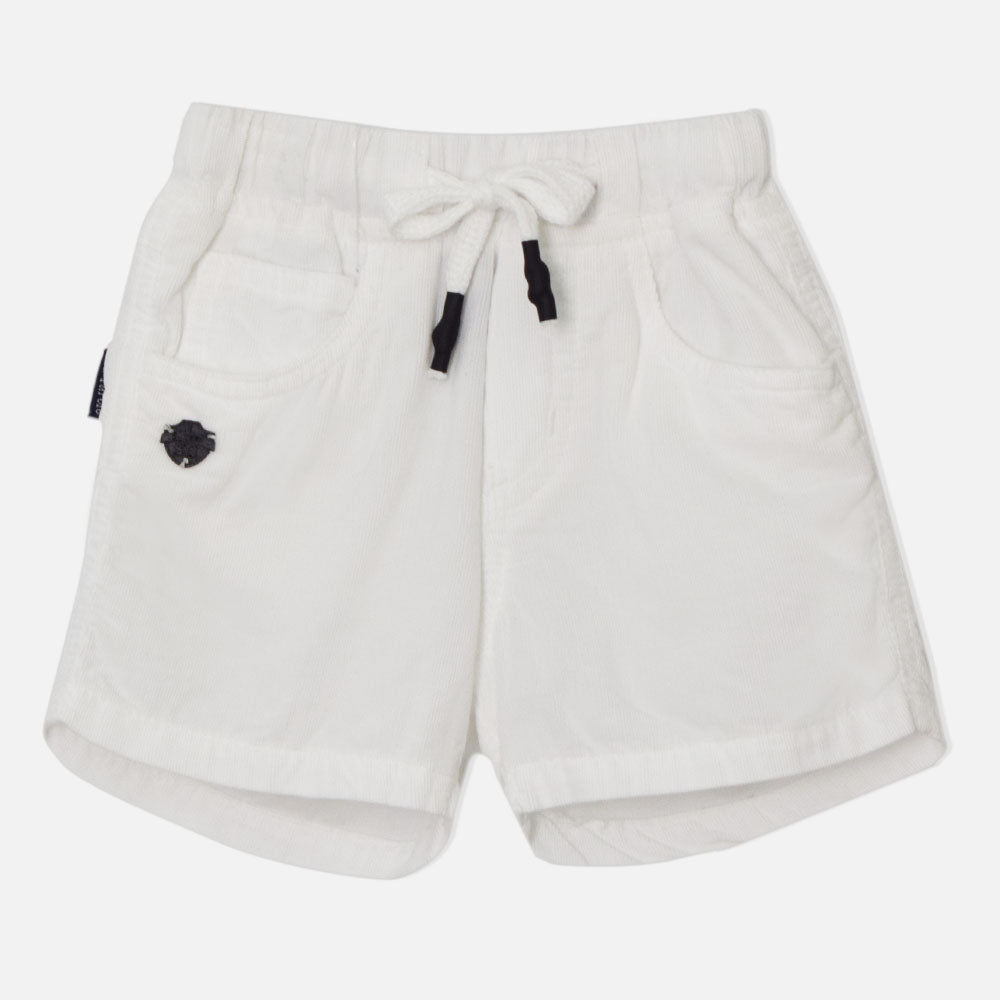 White Corduroy Shorts
