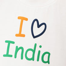 Load image into Gallery viewer, I Love India Theme Half Sleeves T-Shirt For Independence Day
