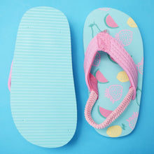 Load image into Gallery viewer, Blue Strawberry Fruit Theme Flip Flop With Back Strap
