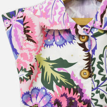 Load image into Gallery viewer, White Tropical Printed Top With Skirt Co-Ord Set
