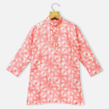 Load image into Gallery viewer, Pink Full Sleeves Kurta With White Pajama
