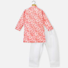 Load image into Gallery viewer, Pink Full Sleeves Kurta With White Pajama
