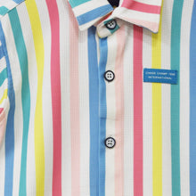 Load image into Gallery viewer, White Striped Full Sleeves Shirt
