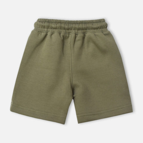 Green Elasticated Waist Shorts