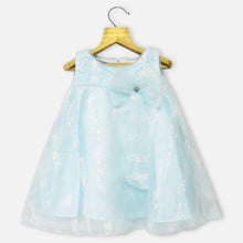 Load image into Gallery viewer, Blue Bow Embellished Party Dress
