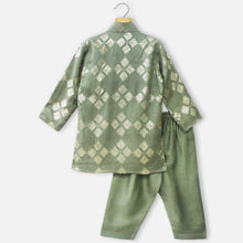 Load image into Gallery viewer, Green Sequins Embellished Kurta With Pajama
