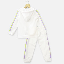 Load image into Gallery viewer, White Hooded T-Shirt With Joggers Co-Ord Set
