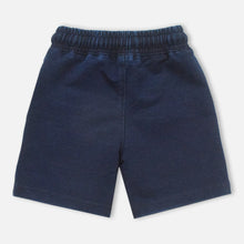 Load image into Gallery viewer, Elasticated Waist Denim Shorts- Navy Blue
