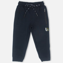 Load image into Gallery viewer, Blue &amp; Black Regular Fit Joggers
