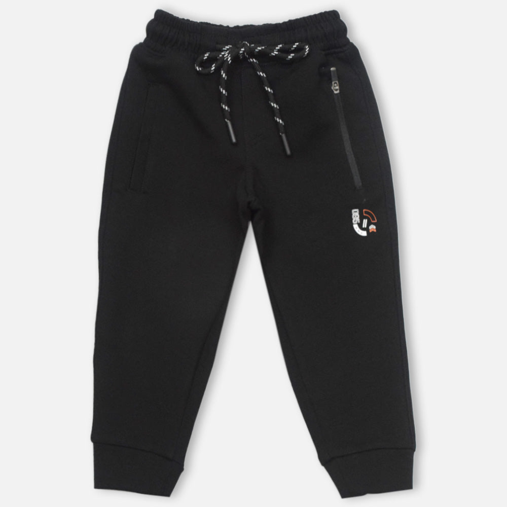 Blue & Black Regular Fit Joggers