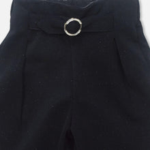 Load image into Gallery viewer, Navy Blue Glitter Wide Leg Pants
