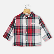 Load image into Gallery viewer, Plaid Checked Full Sleeves Night Suit
