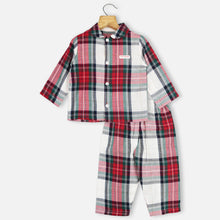 Load image into Gallery viewer, Plaid Checked Full Sleeves Night Suit

