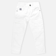 Load image into Gallery viewer, White Cotton Cargo Pant
