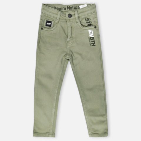 Green & Grey Regular Fit Pant