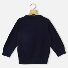 Load image into Gallery viewer, Blue Knitted Full Sleeves T-Shirt
