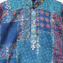 Load image into Gallery viewer, Blue Sequins Embroidered Kurta With Pajama
