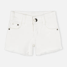 Load image into Gallery viewer, White Raw Hem Shorts
