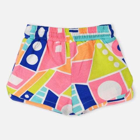 Colorful Geometric Printed Shorts