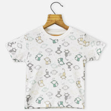 Load image into Gallery viewer, Green Embroidered Corduroy Dungaree With White T-Shirt
