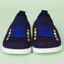 Load image into Gallery viewer, Grey &amp; Blue Mesh Slip On Sneakers
