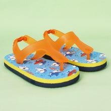 Load image into Gallery viewer, Blue Shark Theme Flip Flops

