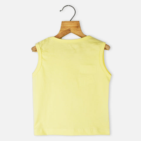 Yellow Pooh Theme Tank T-Shirt