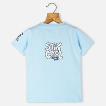 Load image into Gallery viewer, Yellow &amp; Blue Graphic Printed T-Shirt
