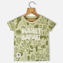 Load image into Gallery viewer, Green Forest Theme Half Sleeves T-Shirt
